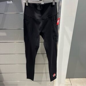 CycleBar black ribbed leggings